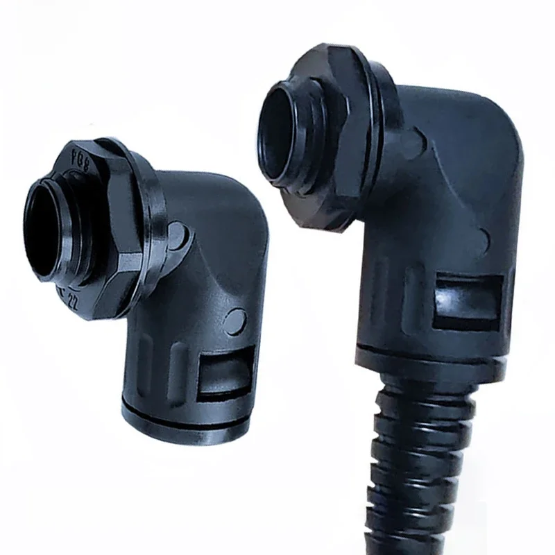 Coude à Joint à soufflet de Type M AD21.2, faisceau de câblage de protection étanche AD18.5 adapté au tuyau en plastique fileté bout à bout 1 pièces