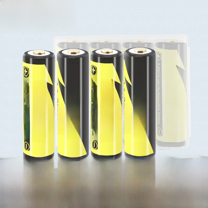 4 sztuk LiitoKala AA bateria 2600mAh 1.2V 2A Ni-Mh podwójne akumulatory i 1PC latarka AA bateria do zabawek skrzynki pudełka — zdjęcie 2