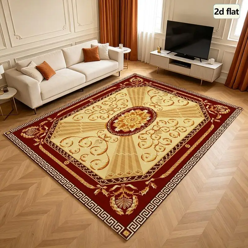 1PC Red And Cream Area Rug Carpet For Living Corner Kitchen Rug Large Welcome Mat For Front Door Purrugs Dirt Trapper Door Mat Western Home Outdoor Hallway Dining Room Patio