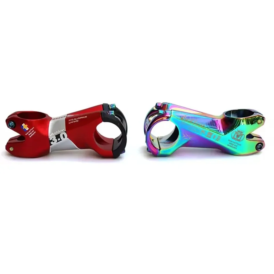 AliExpress NONE Mountain Bike Stem 31.8*80mm Colorful Stem -7 Degree Aluminum Alloy Riser Bicycle Accessories