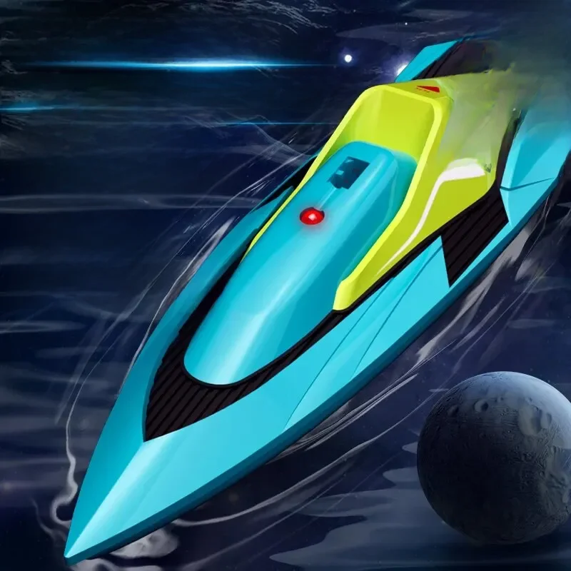 Mini bateau radiocommandé RC 2.4G, 10 km/h, grande vitesse, télécommande, soleil solitaires, pour touristes, moteur électrique, hors-bord de course, piscine d'eau d'été, jouet