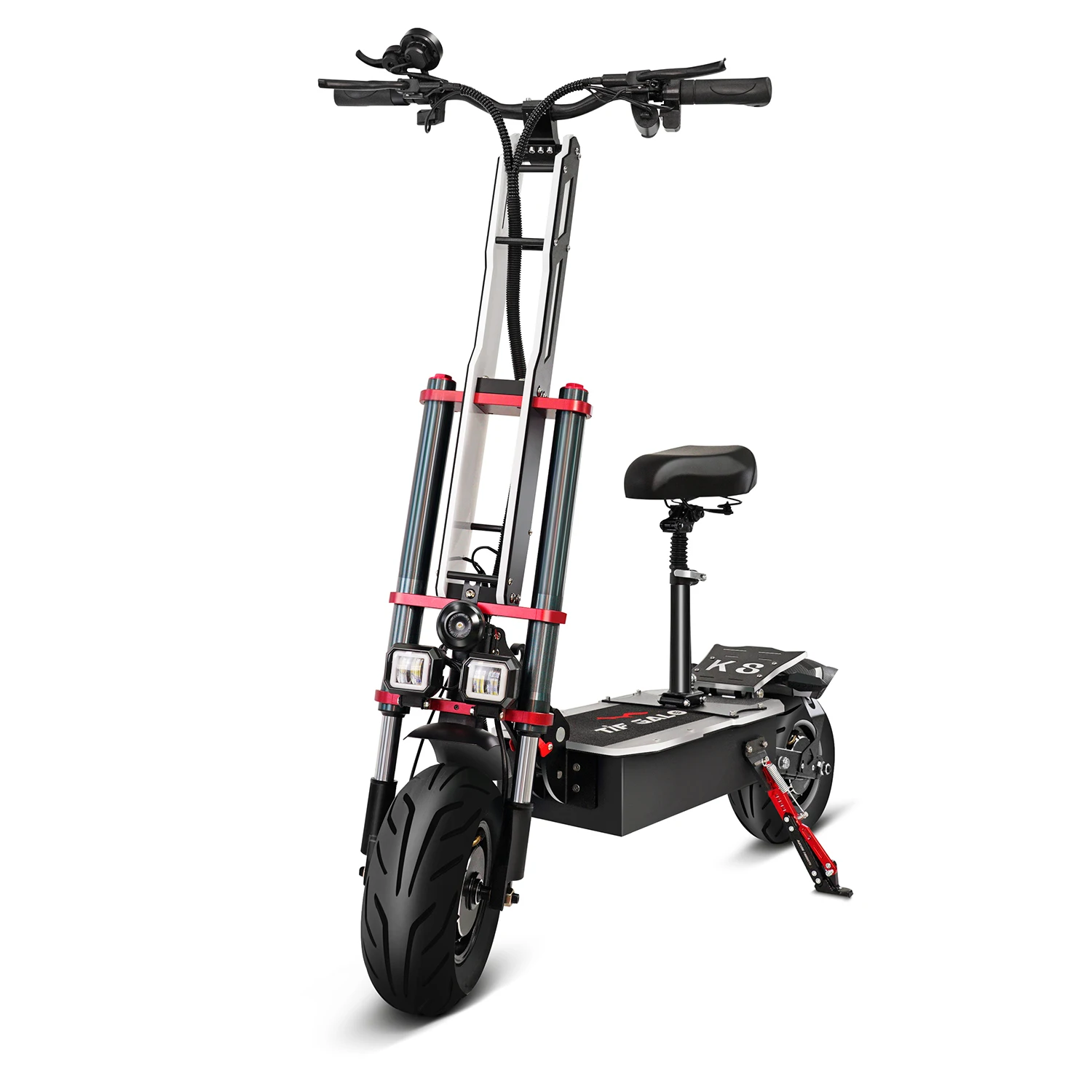 Monopattino Elettrico Tifgalop K8, Motore Da 6000W, Batteria 60V 36Ah, Pneumatici Da 12 Pollici, Autonomia Di 100 Km.-image