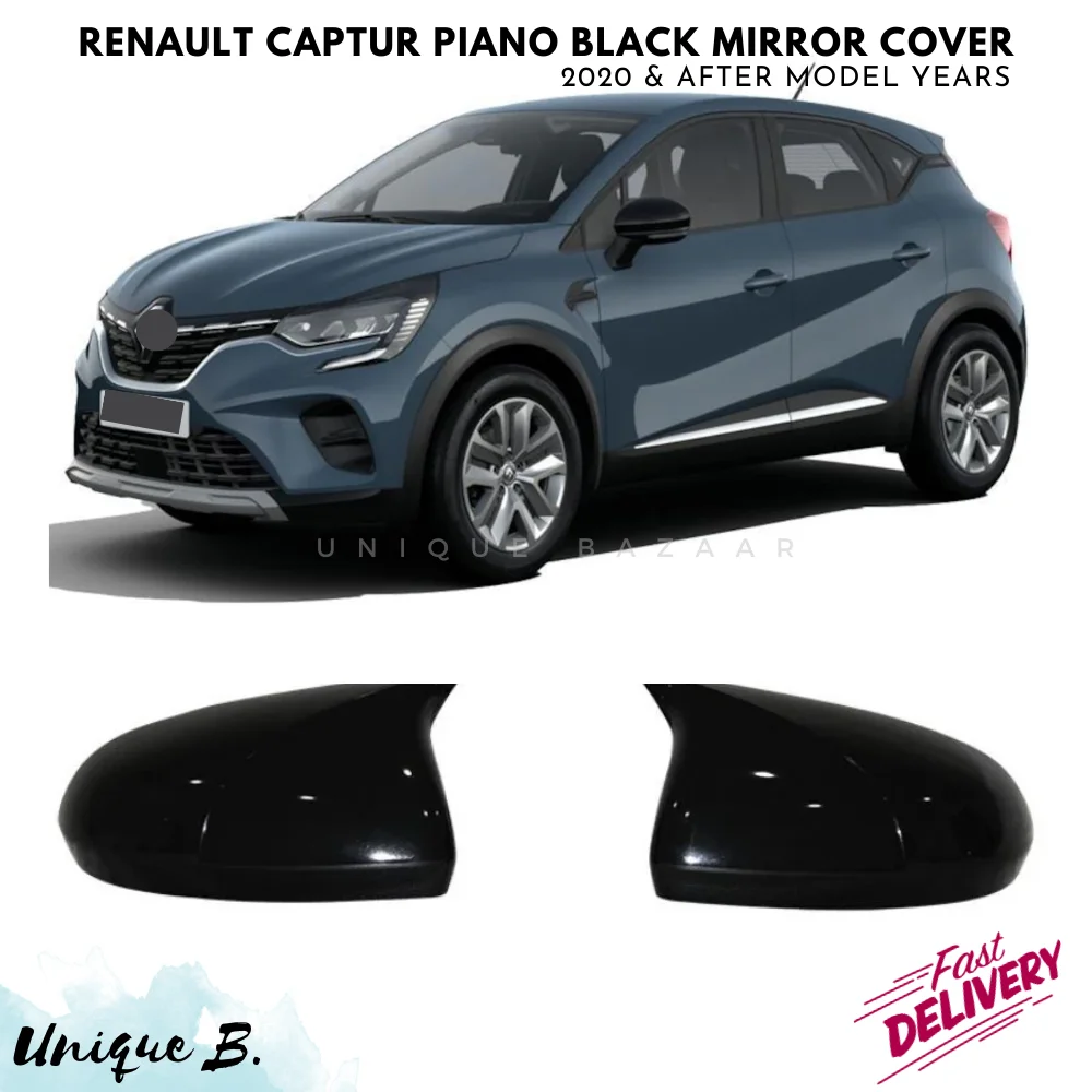 

For Renault Captur Bat Mirror Cover 2020 and After Model Year Car Accessories Piano Black Tuning Auto Sport Design External Part