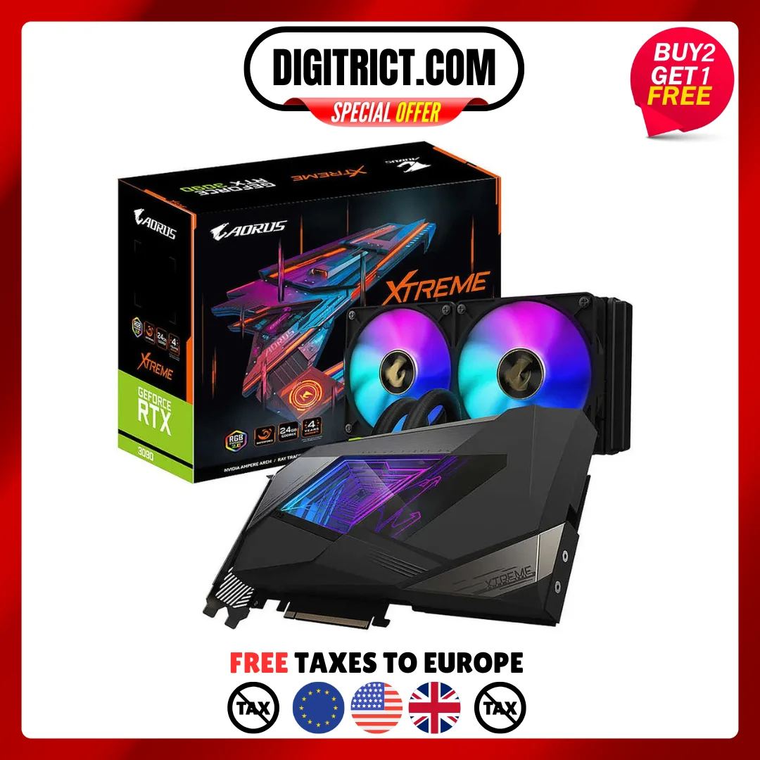 Placa gráfica AORUS GeForce, RTX 3090, XTREME WATERFORCE, 24G