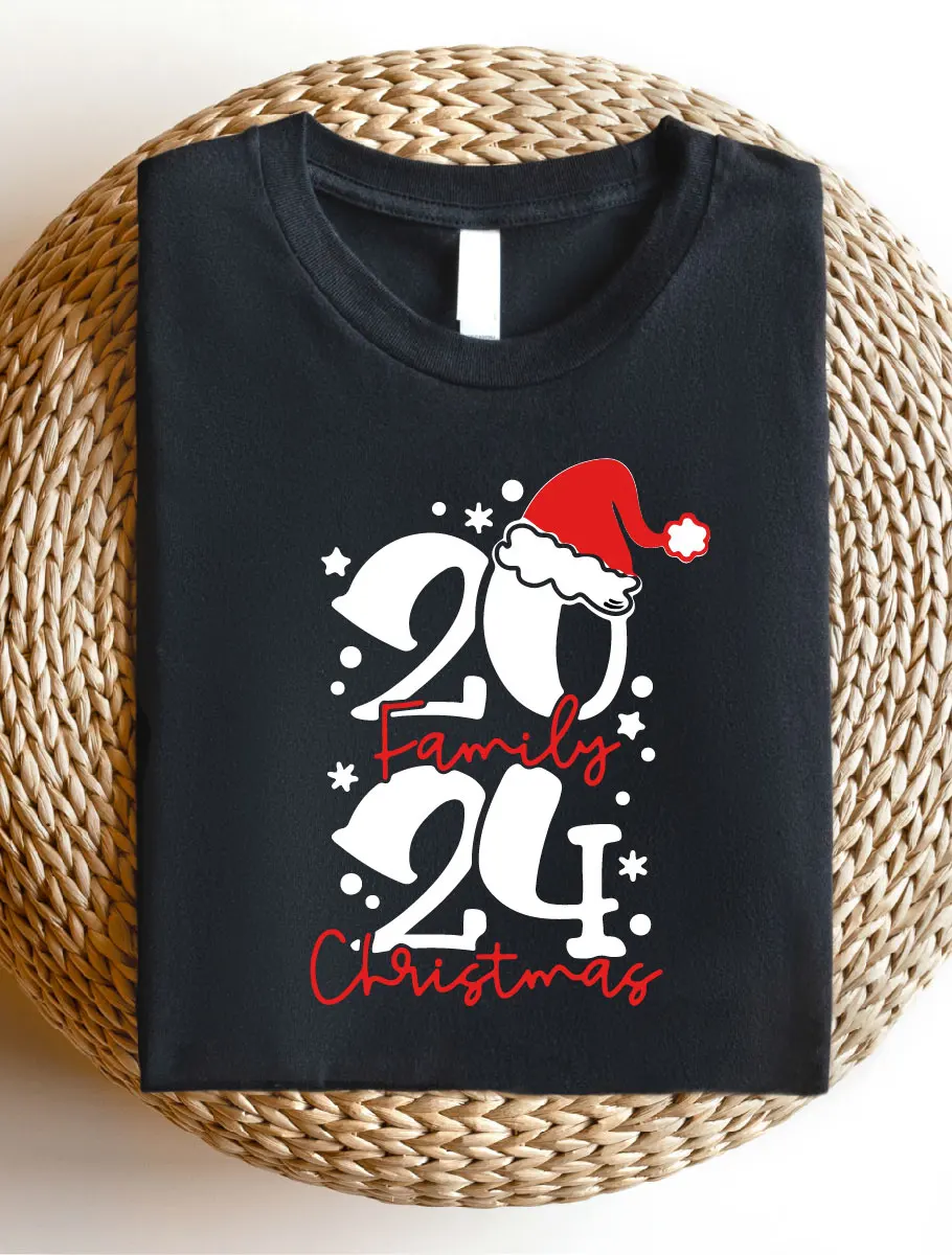 2024 Christmas Shirt, Family Christmas 2024 T-Shirt, Family Matching Christmas Short Sleeve Tee, Christmas Party Gift