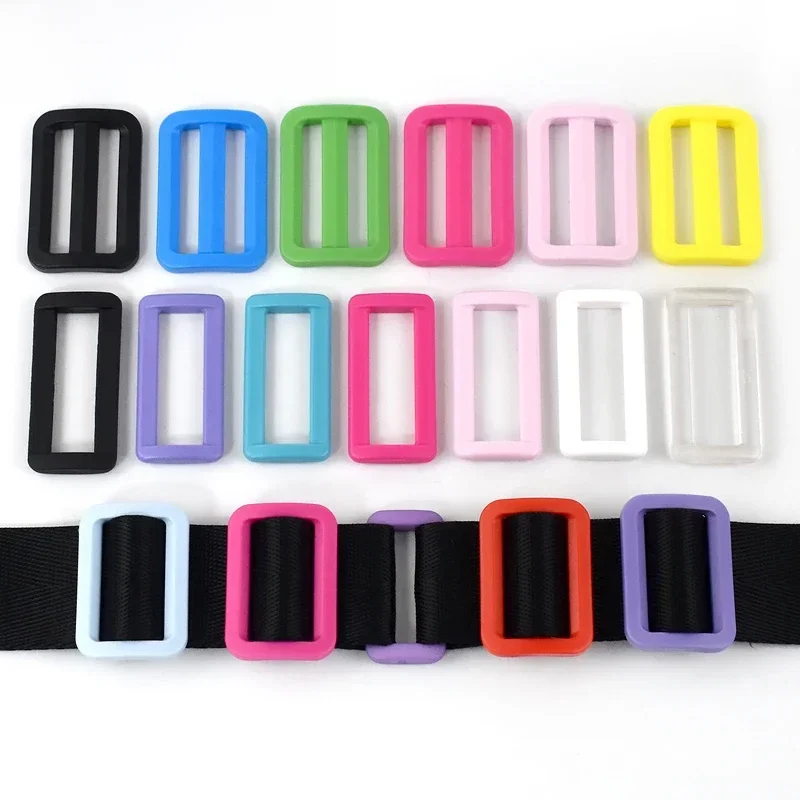 10/20 sztuk plastikowe klamry do torby 25/32/38mm O D pierścień pasek regulator zapięcie taśma złącze hak DIY obroża dla psa akcesoria — zdjęcie 2