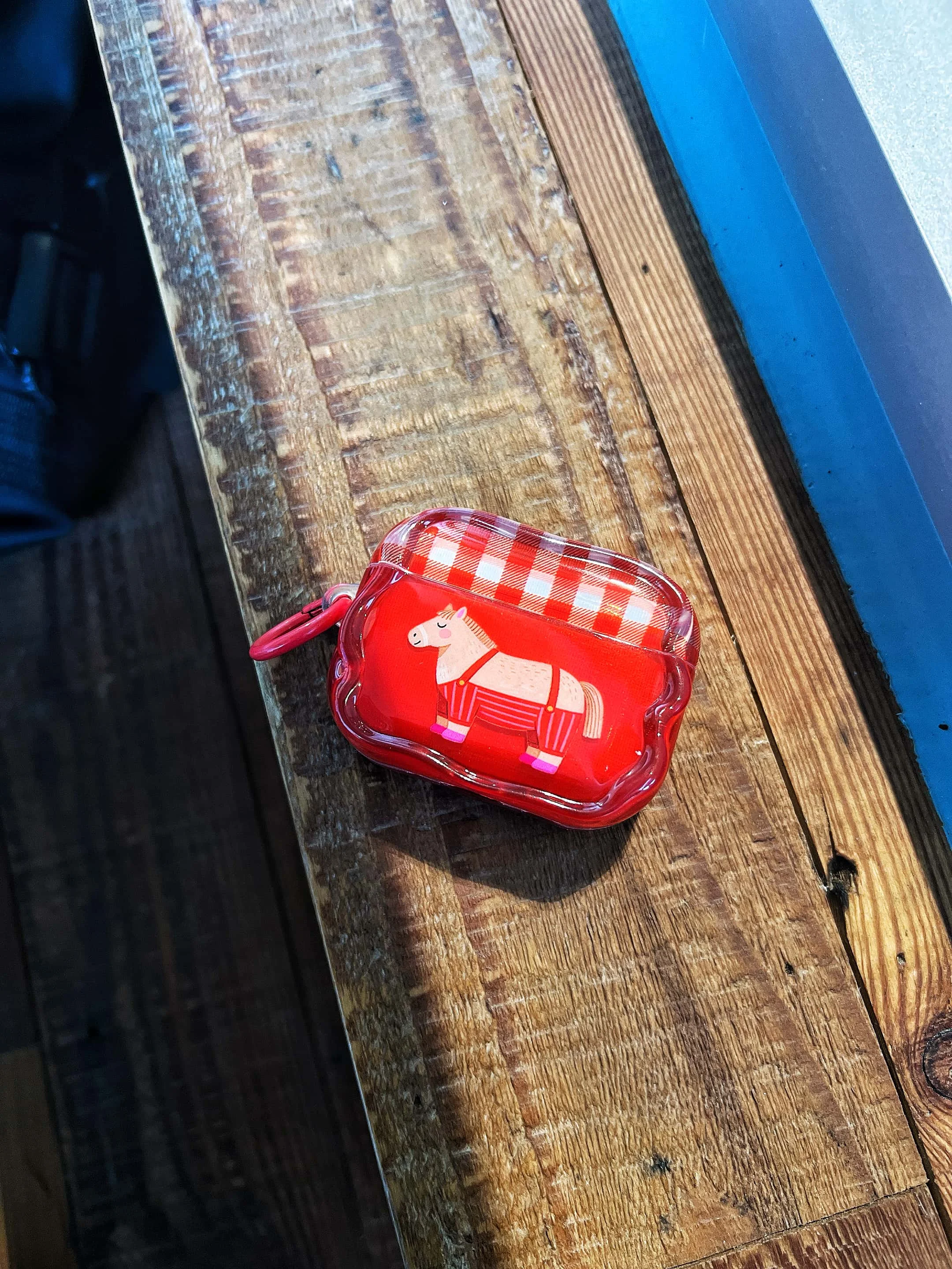 

Creative plaid sling denim fat horse headphone protective case,suitable for AirPods 4/3/2 Pro/2/4,new shockproof protective case