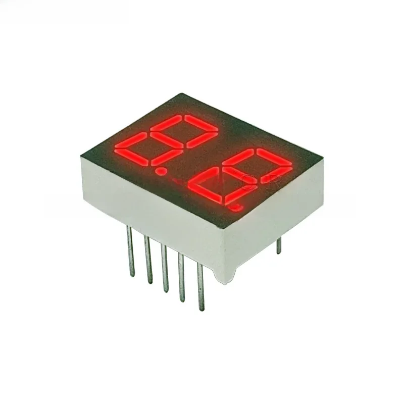 10 sztuk 0,4 cala 10 pinów C-C 4201ES C-A 4201FS 2 cyfry 7 segmentów Czerwona dioda LED Cyfrowy wyświetlacz Digitron Wspólna anoda Katoda — zdjęcie 2