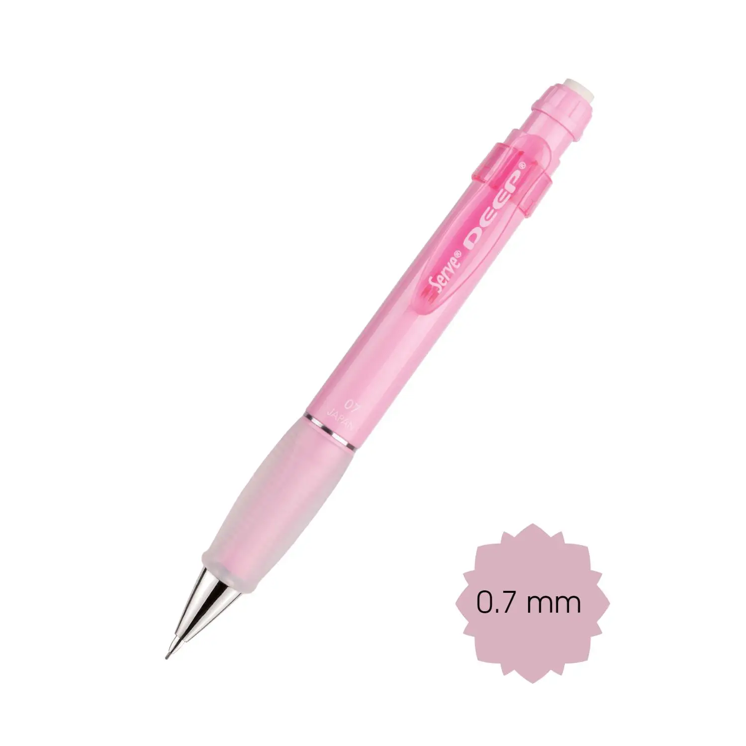 SERVE Deep Mechanical Pencil 0.7mm Multi Colored Pencils With Eraser For School Supplier