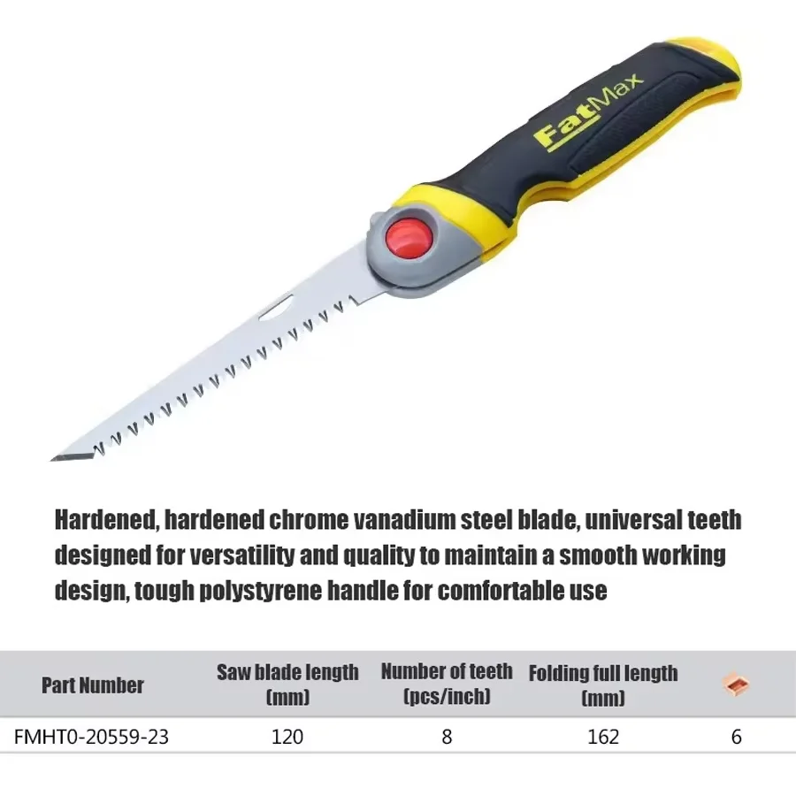 STANLEY FMHT0-20559-23C Fatmax Folding Saw Woodworking Saws Garden Hand Saw Cutting Hand Tools