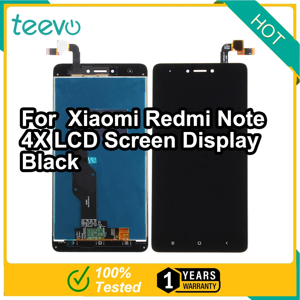 Teevo LCD For Xiaomi Redmi Note 4X Screen Display & Touch Screen Digitizer Black