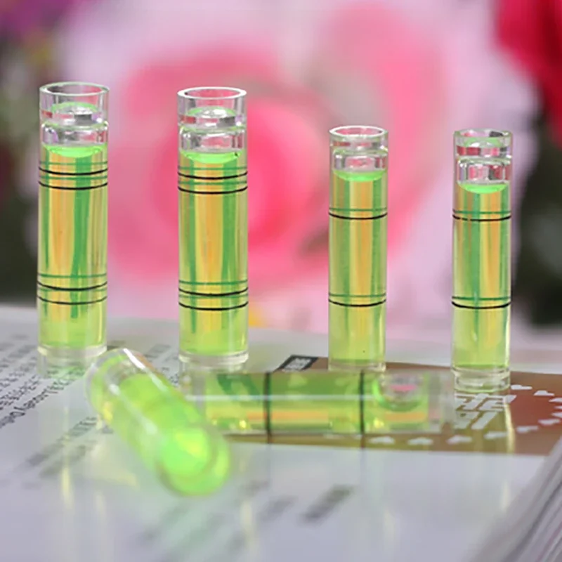 3 pièces Mini niveau à bulle cylindrique rond Bullseye niveau à bulle horizontal kit de mesure de précision