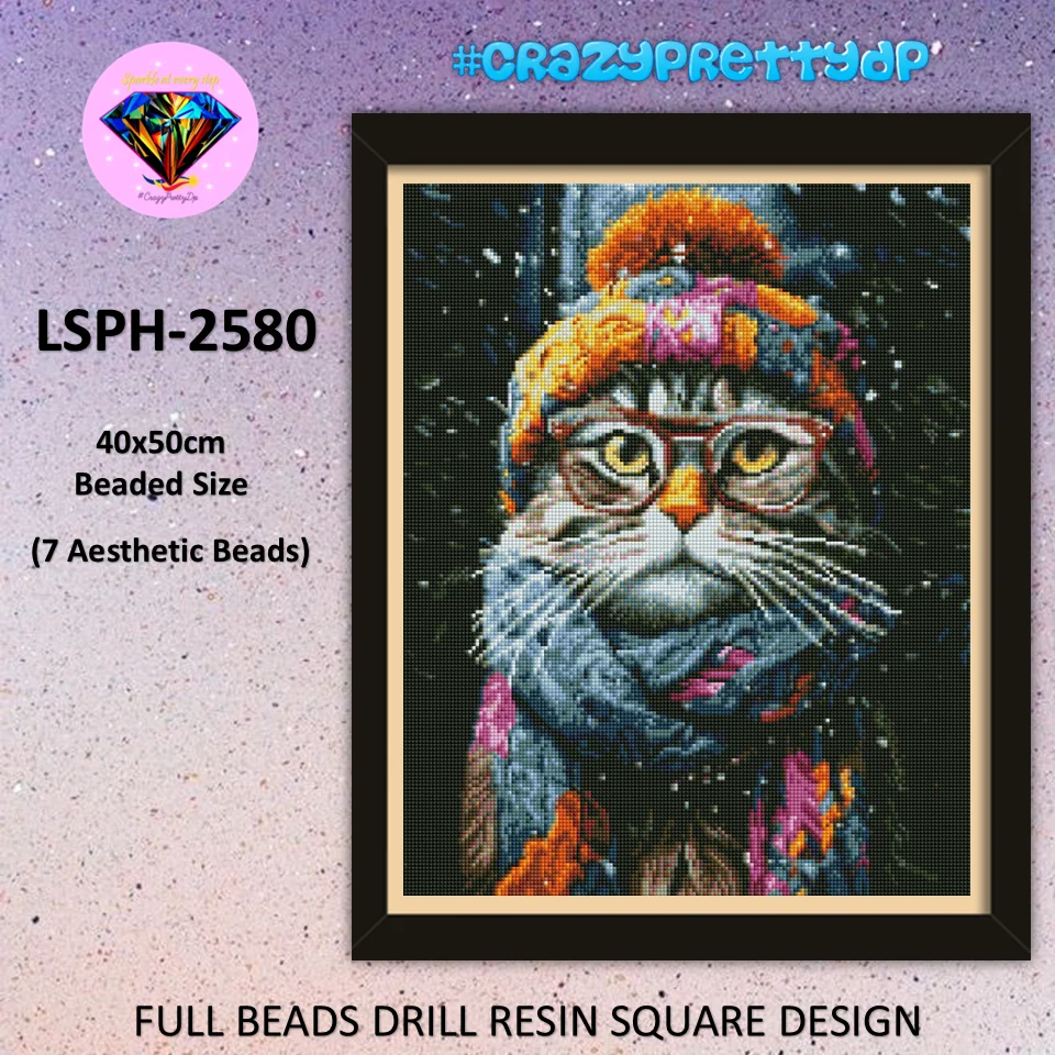 crazyprettydp LSPH 2580 diamond painting SQUARE Resin Soft Lint