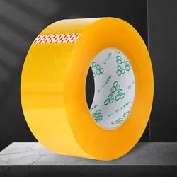 Yellow Brown Transparent Adhesive Tape Bopp Shipping Packaging Sealing Strapping Tape Waterproof Super Clear Scotched Tapes