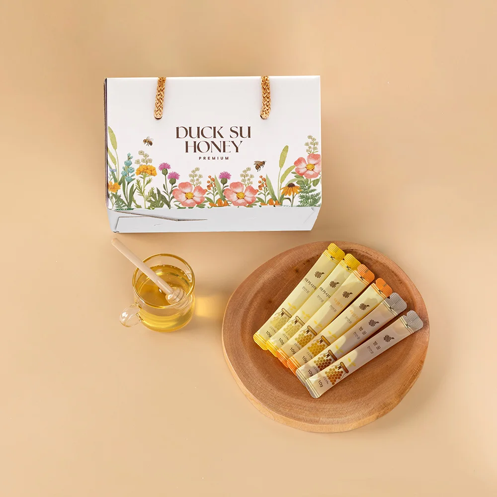 [Deoksoo Honey] Domestic Natural Honey Stick Honey 10gx50 et 100