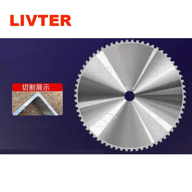 LIVTER Tool Imported Metal Cold Saw Blade 12 14inch 355mm For Cutting Rebar Iron Pipe Square Steel and Threaded Bar