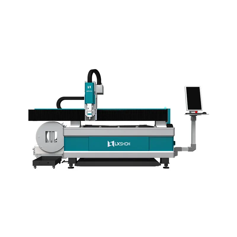 Fiber Laser Cutting Machine 3015DHT Manufacturer CNC Laser For Metal Plate And Tube Dual Use machine