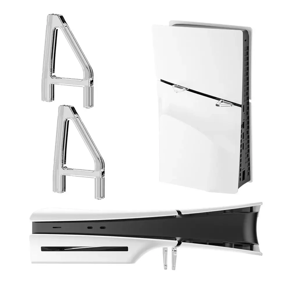 Support Horizontal pour Console PS5 Slim, Triangle transparent, Support Stable en acrylique pour Sony Playstation 5, accessoires Slim