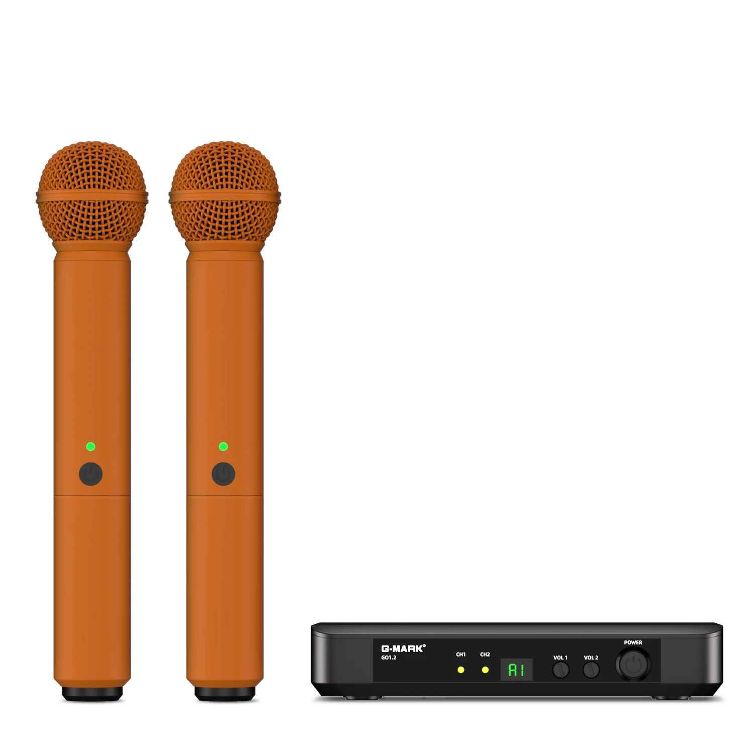 Karaoke Mic G-MARK GO1.2 Wireless Microphone Professional UHF Frequency Adjustable Metal Handheld For Party Show Teaching Church