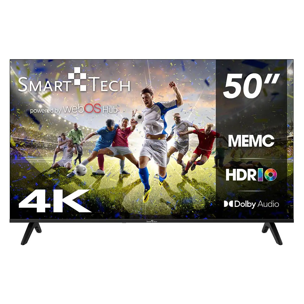 Smart Tech 50 4K UHD Smart TV WebOS - 50UW02K Televisor LED, HDR, WiFi, DVB-T2/S2/C, HDMI, USB Televisor Ultra HD de 50 Pulgadas