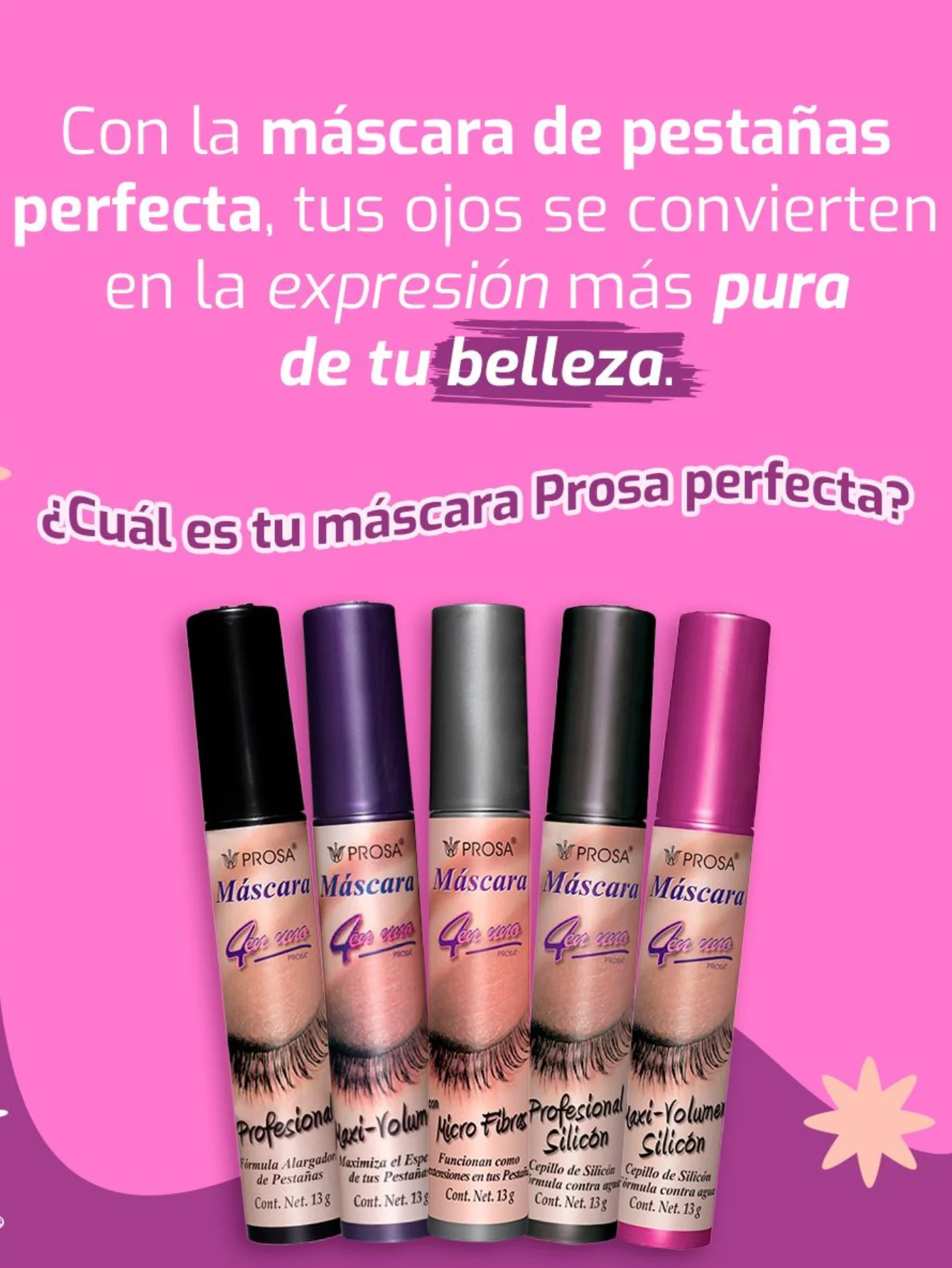 Pack Prosa 5 Rimels Mascara para Pestañas
