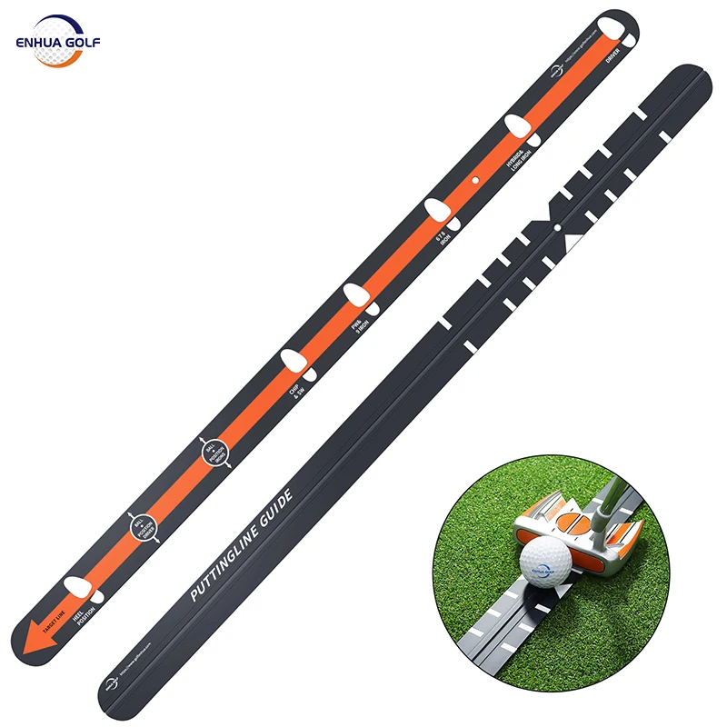 

Golf Putting Line Guide Putter Trajectory Guidance Trainer Keep the Feed to Push Out the Forward Ball Golf Putter Straight Ruler