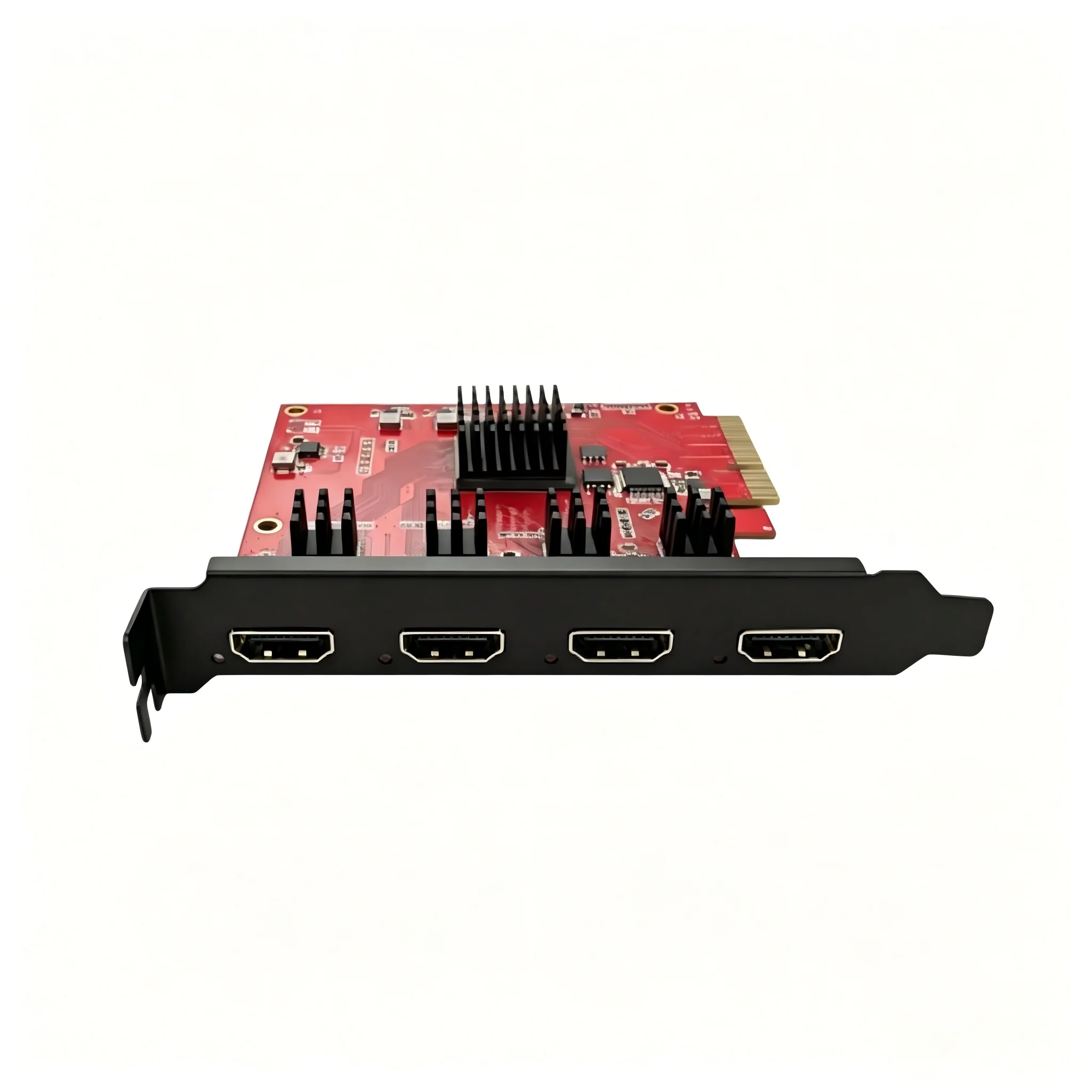 Карта видеозахвата LiveGear Caplink VC104 4CH HDMI PCIE, 4-канальный HDMI HD-граббер для прямой трансляции, записи игр и вещания через OBS.