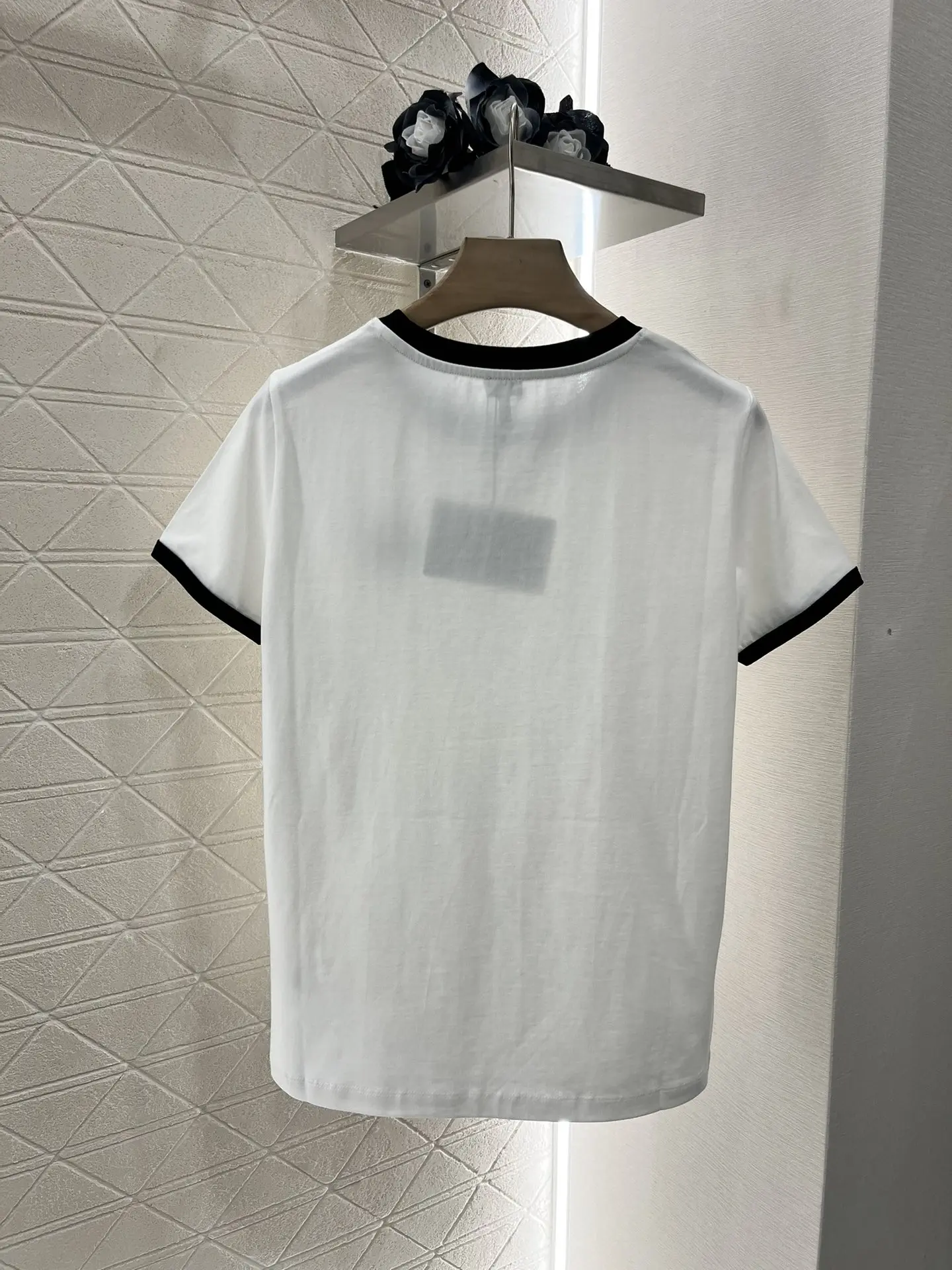 

2025 New Products On The Shelves Round Neck Contrast Embroidery Custom Twill Cotton Material
