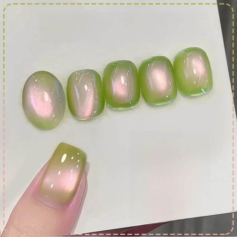 BORN PRETTY goyave couleur chat Gel magnétique scintillant vert perle de verre chêne hors UV Gel vernis à ongles Salon maison bricolage