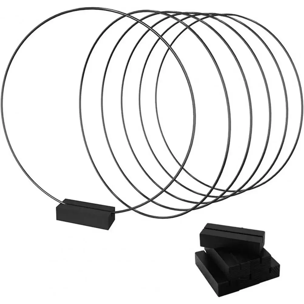 Metalen hoepel krans frame draad ring bloemenslinger houder ringen bruiloft decoratie krans hoepel ring partij tafel middelpunt decor - afbeelding 2