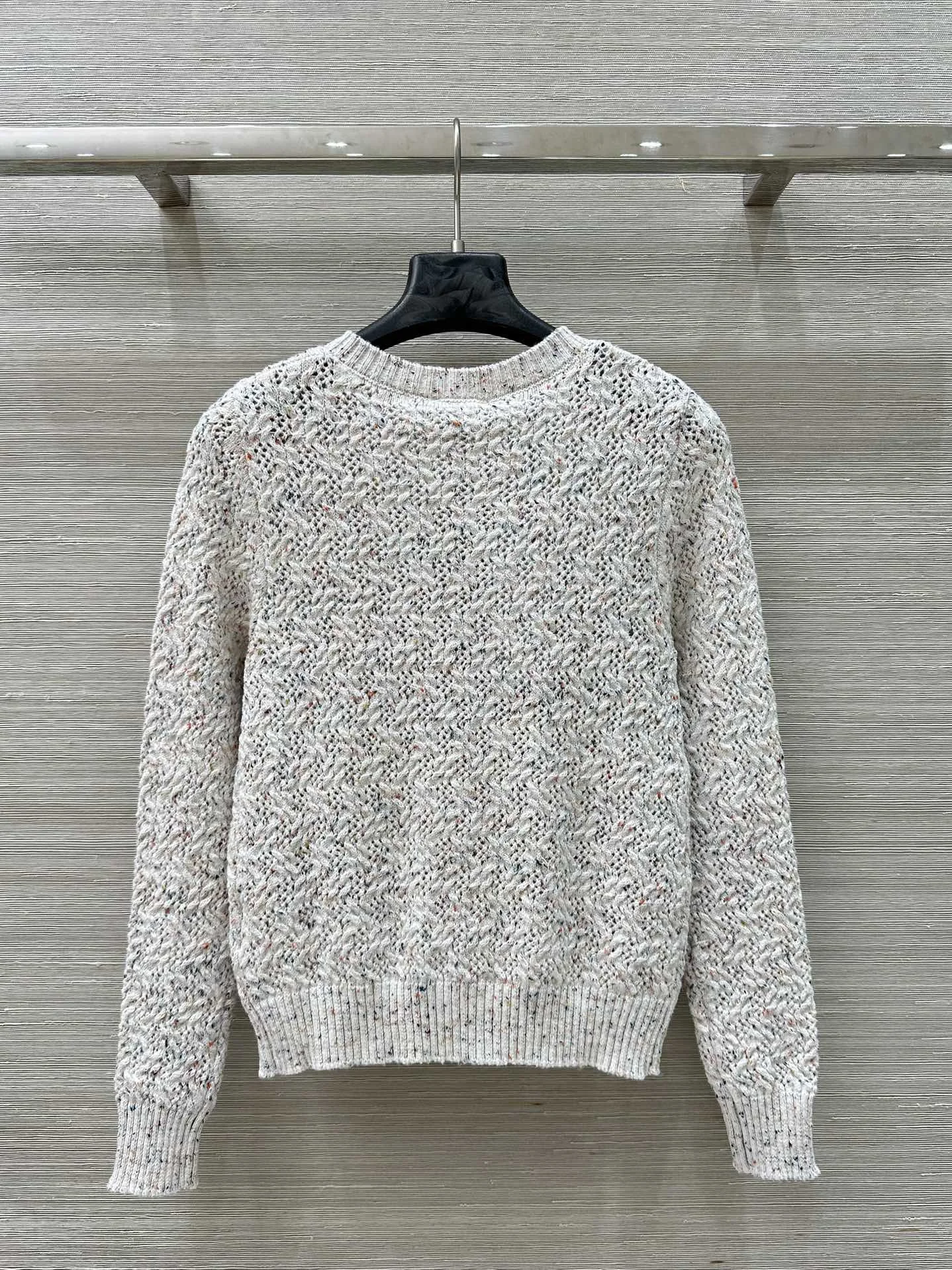 

High quality spring and summer women's double pocket round neck knitted cardigan SU239