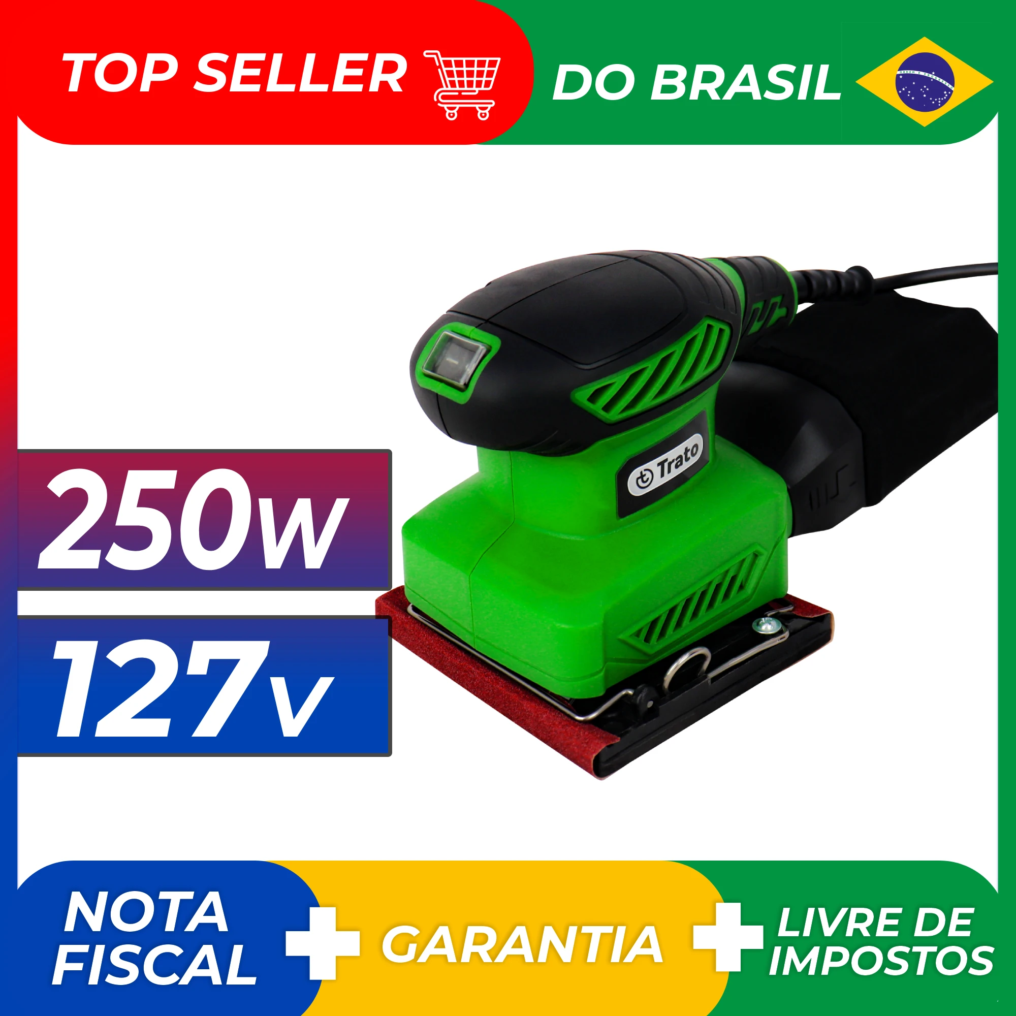 TORB250 250W 127V Tract Professional Wood Electric Orbital Sander