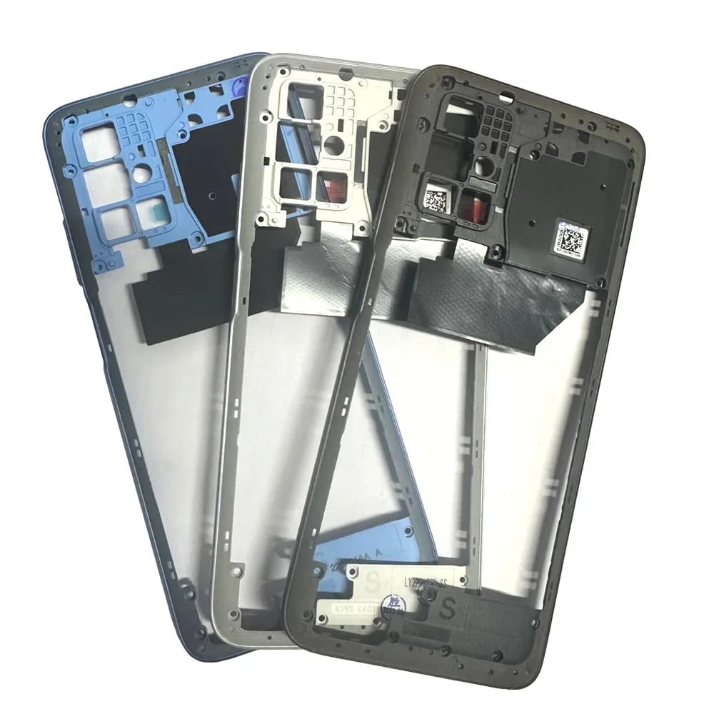 Quadro médio para Xiaomi Redmi 10, placa de moldura traseira, carcaça do chassi, 10 Prime Back, peças de reposição, 2022