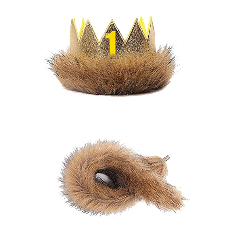 Where The Wild Things are Max Costume Party Supplies Wild One Crown Tail King of the Jungle Party Dress Up