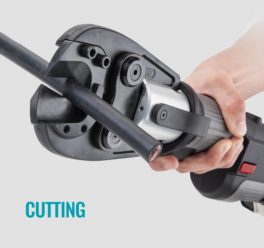 ZUPPER PZ-300C اثنين من وظيفة في أداة هيدروليكية متعددة الوظائف تعمل بالبطارية الصغيرة لتجعيد وقطع الكابلات