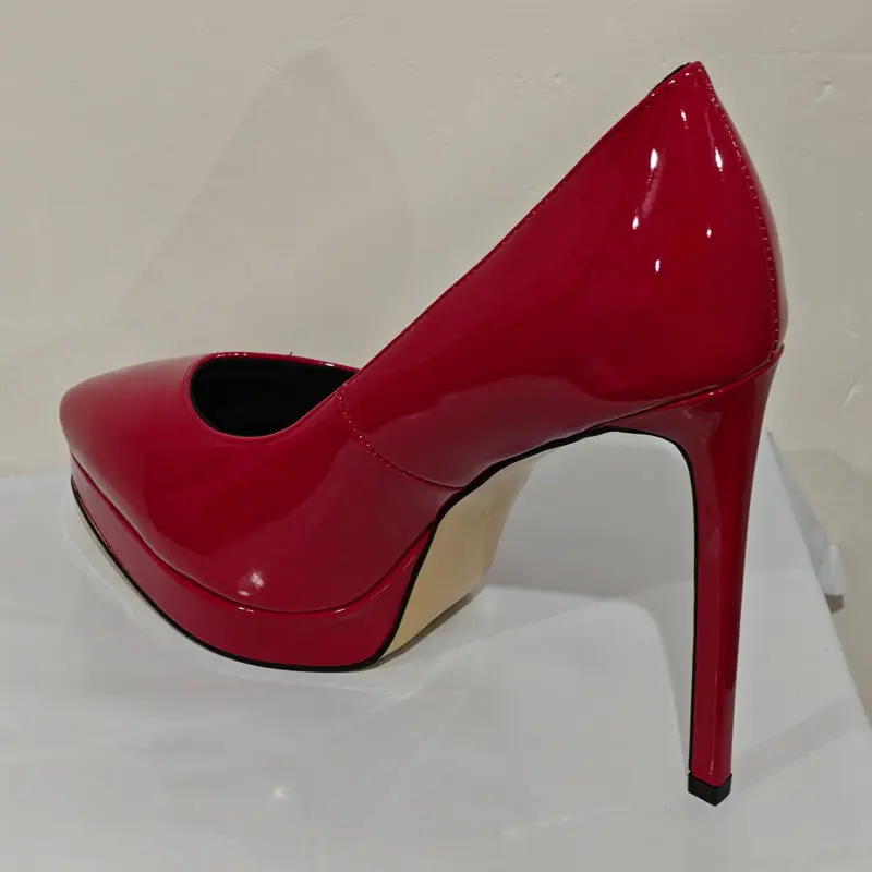 Onlymaker-مضخات الكعب العالي خنجر للنساء ، أحذية مدببة اصبع القدم ، أحذية العمل ، فستان الحزب ، حجم كبير