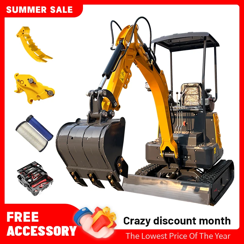 حفارة صغيرة المبيعات المباشرة الشركة المصنعة حفار صغير أحدث 1.2 طن Epa Euro 5 محرك حفارة صغيرة مخصصة مدعومة