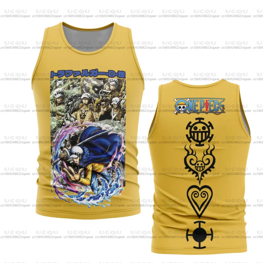 Men Vest Kids Sports Sportswear Top Gym Gift Basketball Jersey Breathable Tee Trafalgar D. Law One Piece Streetwear Tank Top