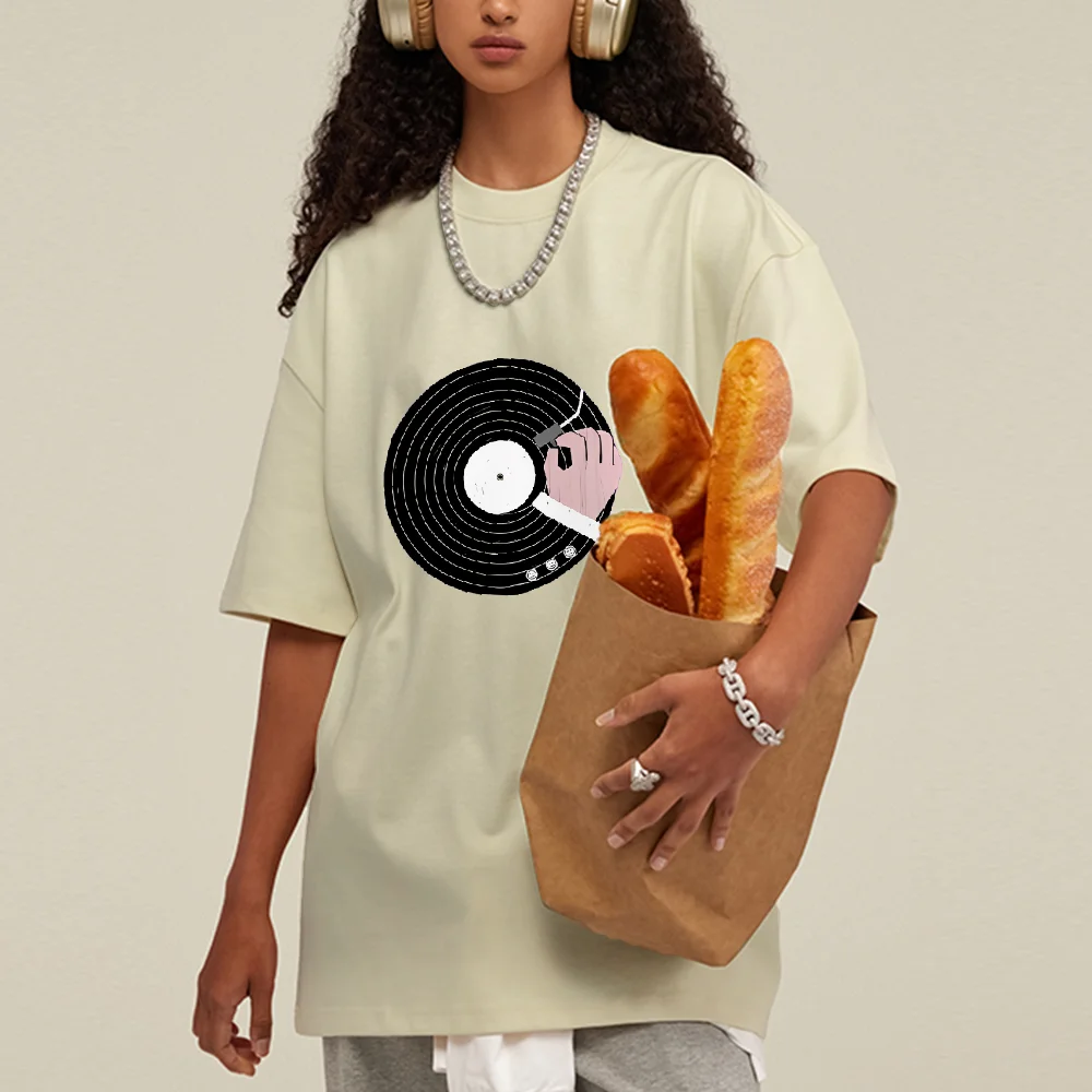 

ЛЕТНЯЯ футболка из чистого хлопка с абстрактным узором и принтом, свободный стиль, модный топ с круглым вырезом и короткими рукавами для мужчин и женщин