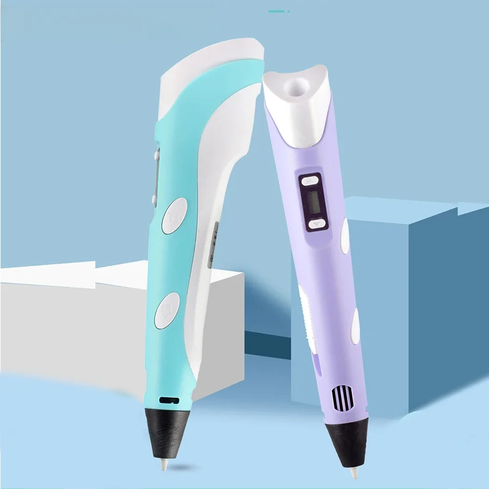 Stylo 3D stylo à dessin bricolage avec écran LCD Compatible PLA ABS Filament jouets peinture sûre pour les enfants cadeaux d'anniversaire de noël