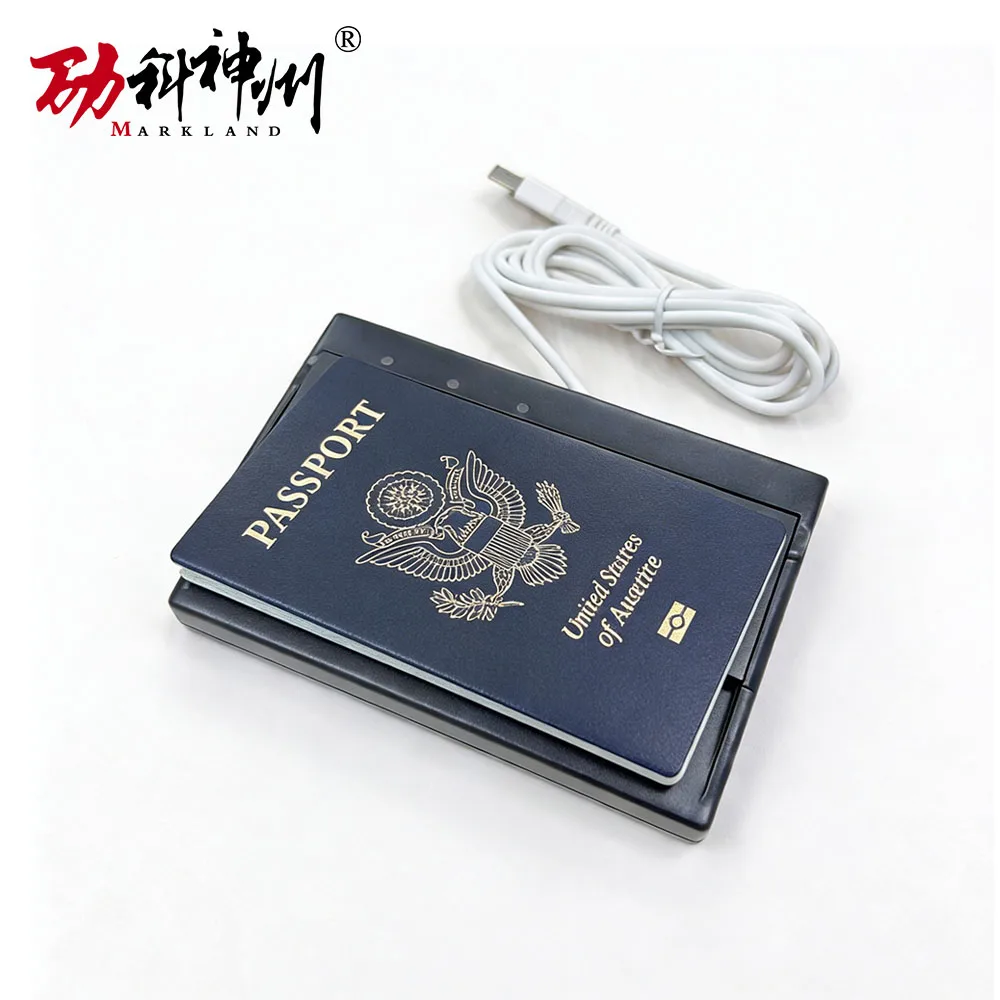 Scanner de passeport USB demi-page, émulation du clavier MRZ, aucun pilote requis