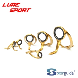 SEAGUIDE Heavy Duty Boat 6pcs guide set HGXRESG25 HGXREST10 Rod Building component Guide Repair DIY Accessory