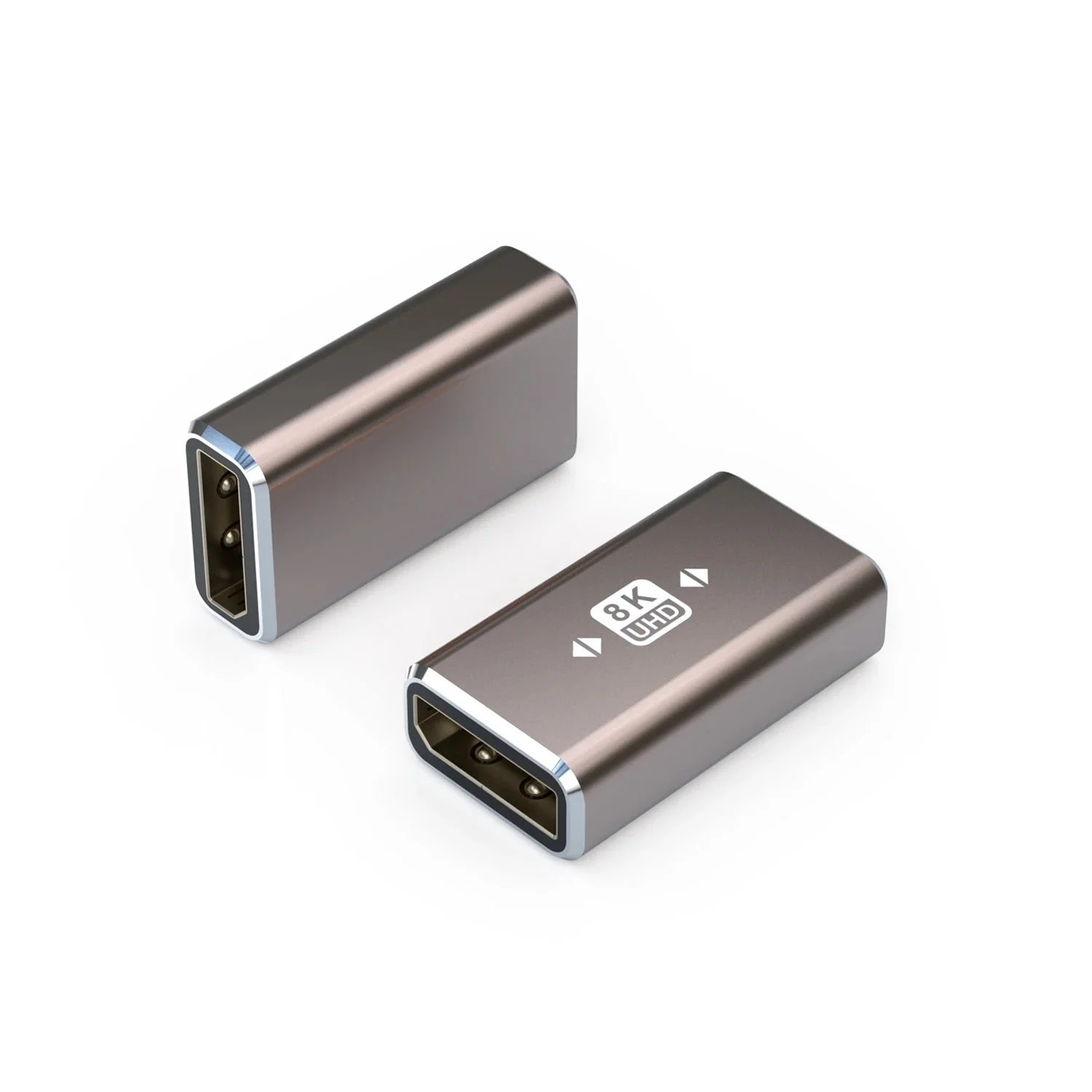 Nku DisplayPort1.4 8K @ 60Hz 4K @ 144Hz Grotte Connecteur Mâle Femelle Plaqué Or, Prolongateur de Câble DP pour Moniteur d'Ordinateur