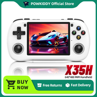 POWKIDDY X35H Retro Handheld Game Console RK3566 POWKIDDYOS 3.5 Inch 640*480 IPS Screen Hall Effect Joystick Children's Gifts