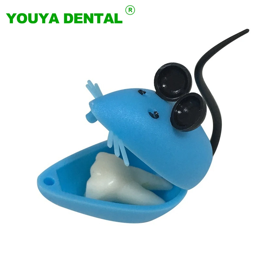 50pcs 3D Mouse Shape Teeth Storage Box Baby Tooth Fairy Box Organizer Case Kids Deciduous Tooth Souvenir Save Container Gifts