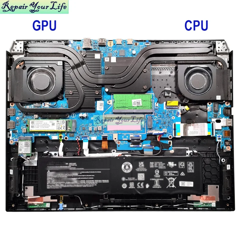 Computer Cooling CPU GPU Fan For Acer Predator Helios Neo 16 PHN16