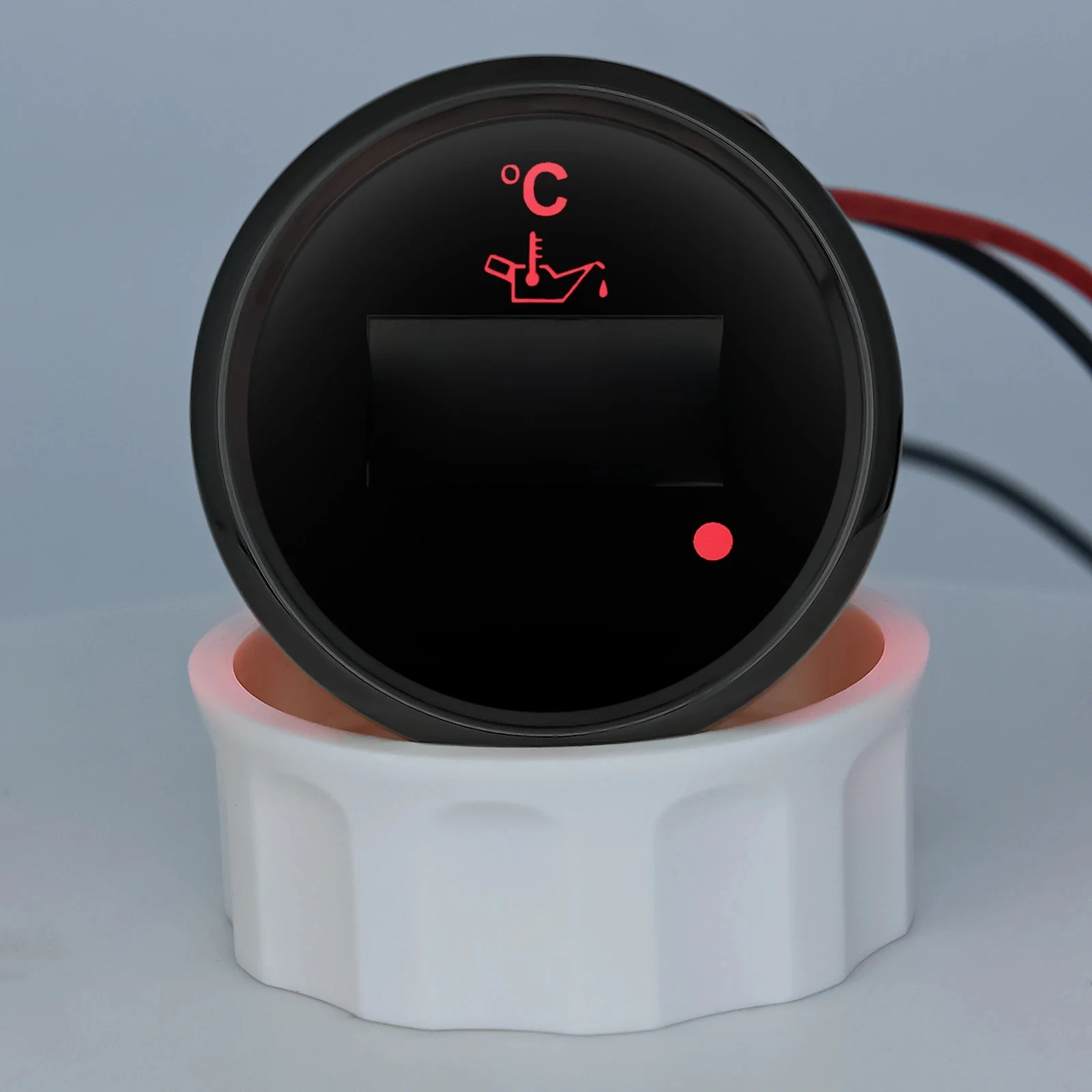 Digitale 52Mm Olietemperatuurmeter Met Flitsalarm 50-150 ℃ Olie Temp Meter Sensor Voor Auto Jachthaven Boot 12V 24V Aangepast - afbeelding 2