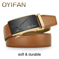 Top quality men's leather belt, business belt for men,Alloy buckle adjustable automatic belt,Male Formal Brown Belt for Men