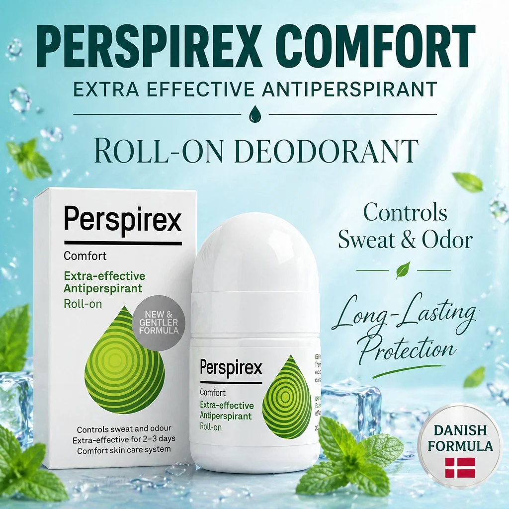 Danish Refreshing Roll-On Liquid Gentle Non-Irritating Antiperspirant Removes Underarm Odor And Provides Highly Effective Care