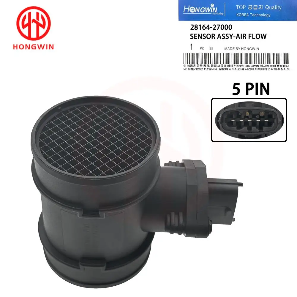 Mass Air Flow Sensor MAF 28164-27000 0281002447 0281002180 For Hyundai Elantra Santa Fe Kia Carens Optima 2.0 Vauxhall Corsa 1.6